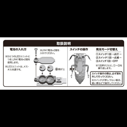 【組立済完成品】DIG博 ゲンジボタル(メス・オスペア)